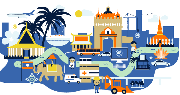 infographic นครหลวงเวียงจันทน์ infographic นครหลวงเวียงจันทน์
